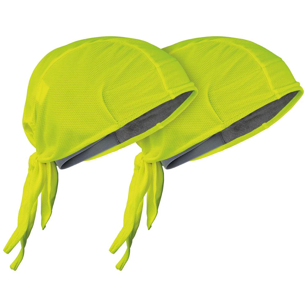 Klein 60546 Cooling Do Rag, High-Visibility Yellow, 2-Pack - Moutools
