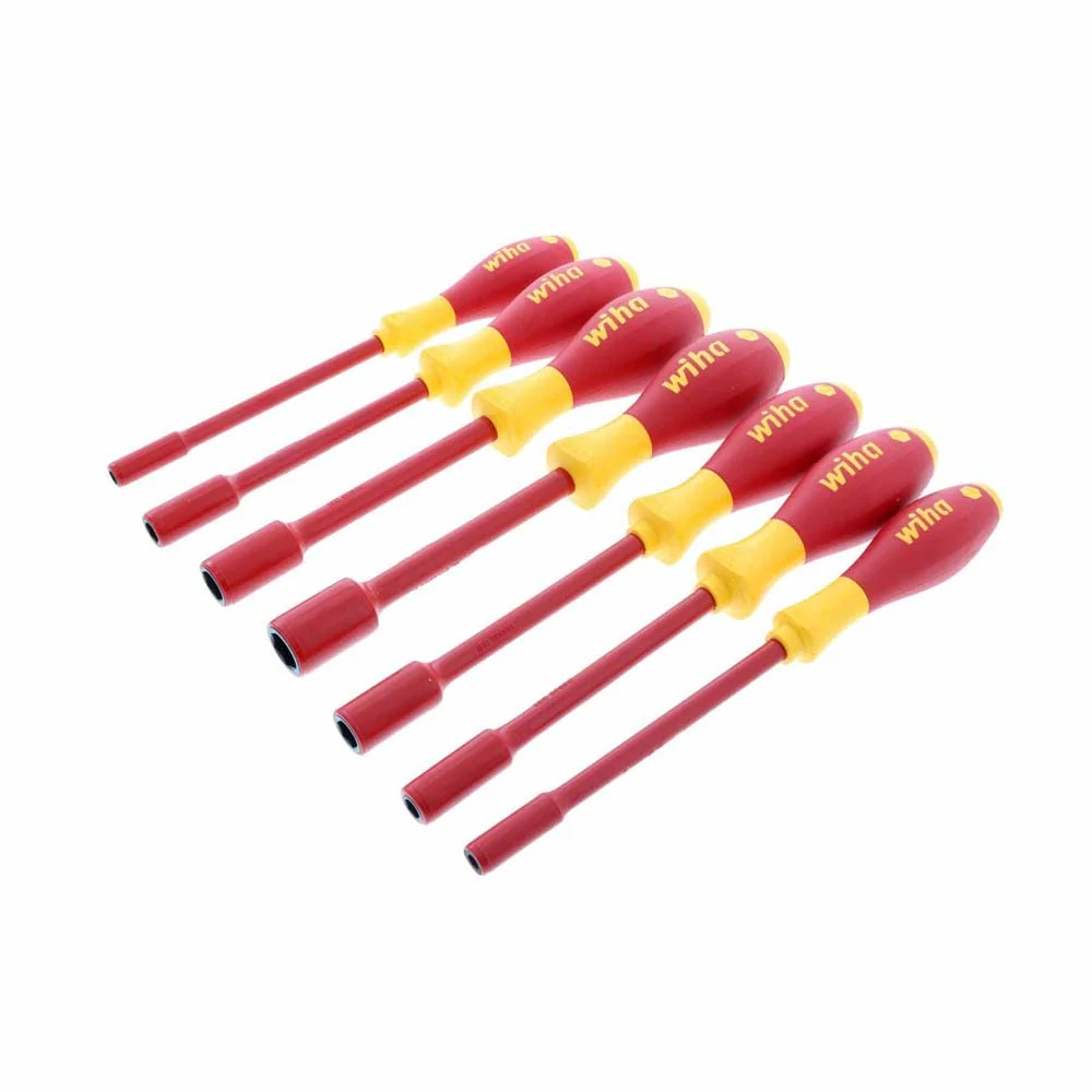 Wiha 32294 7 Piece Insulated SoftFinish Nut Driver Set - Inch - Moutools