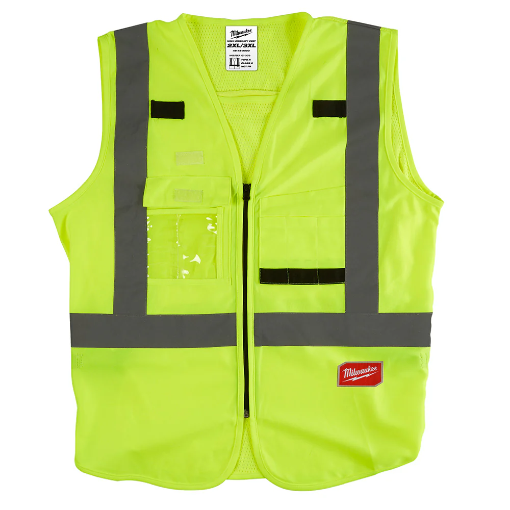 Milwaukee 48-73-5023 Class 2 - High Visibility Yellow Safety Vest - XXL/XXXL - Moutools