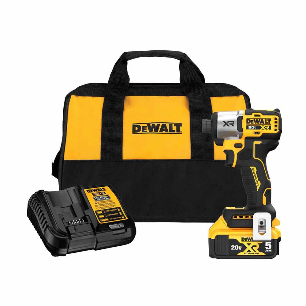 DeWalt DCF845P1 20V MAX XR 1/4 in. 3-Speed Impact Driver Kit - Moutools