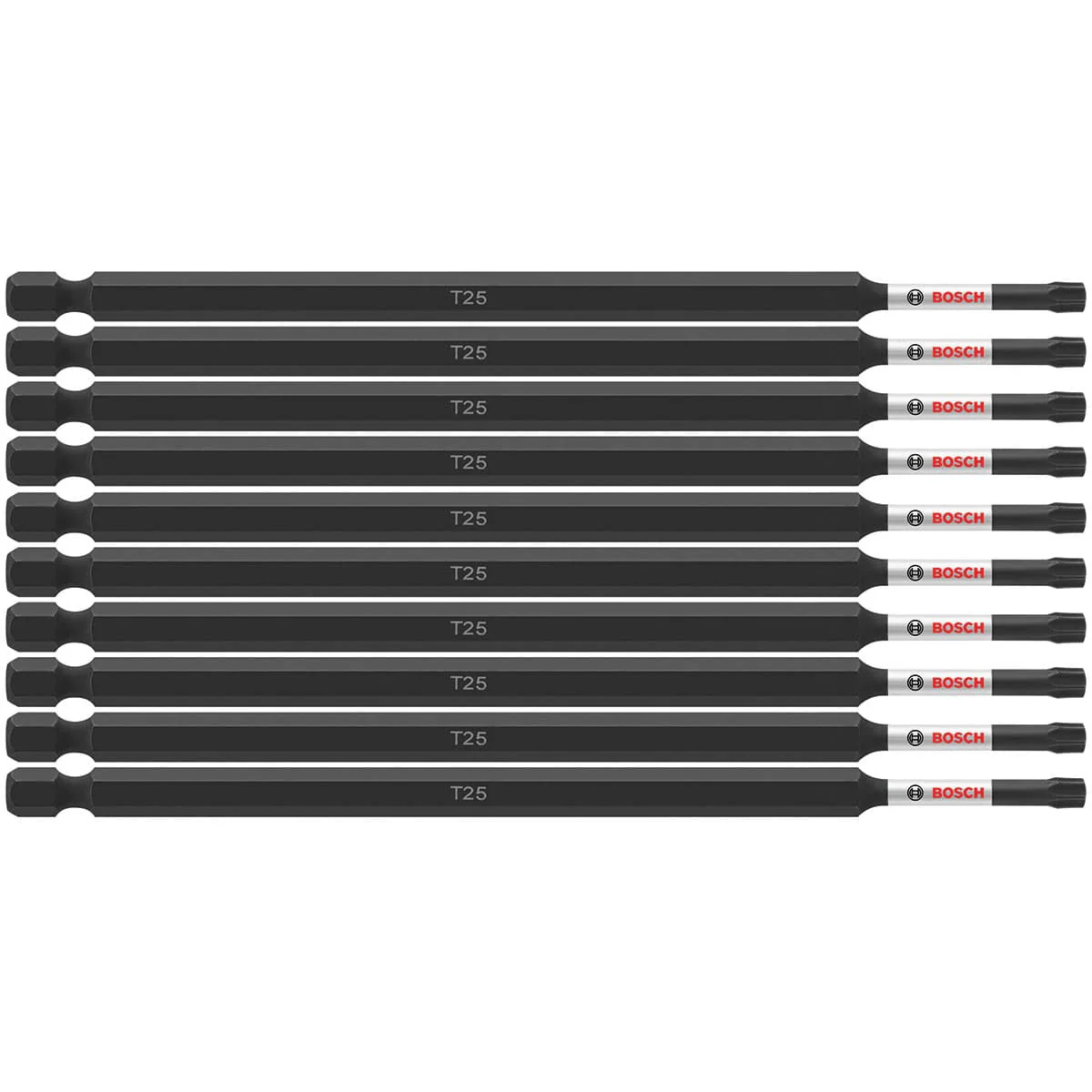 Bosch ITT256B 10 pc. Impact Tough 6 In. Torx #25 Power Bits (Bulk Pack) - Moutools