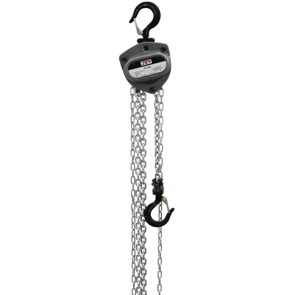 Jet JT9-101200 L-100-250WO-10 1/4-Ton Hand Chain Hoist 10' Lift, Overload Protection - Moutools