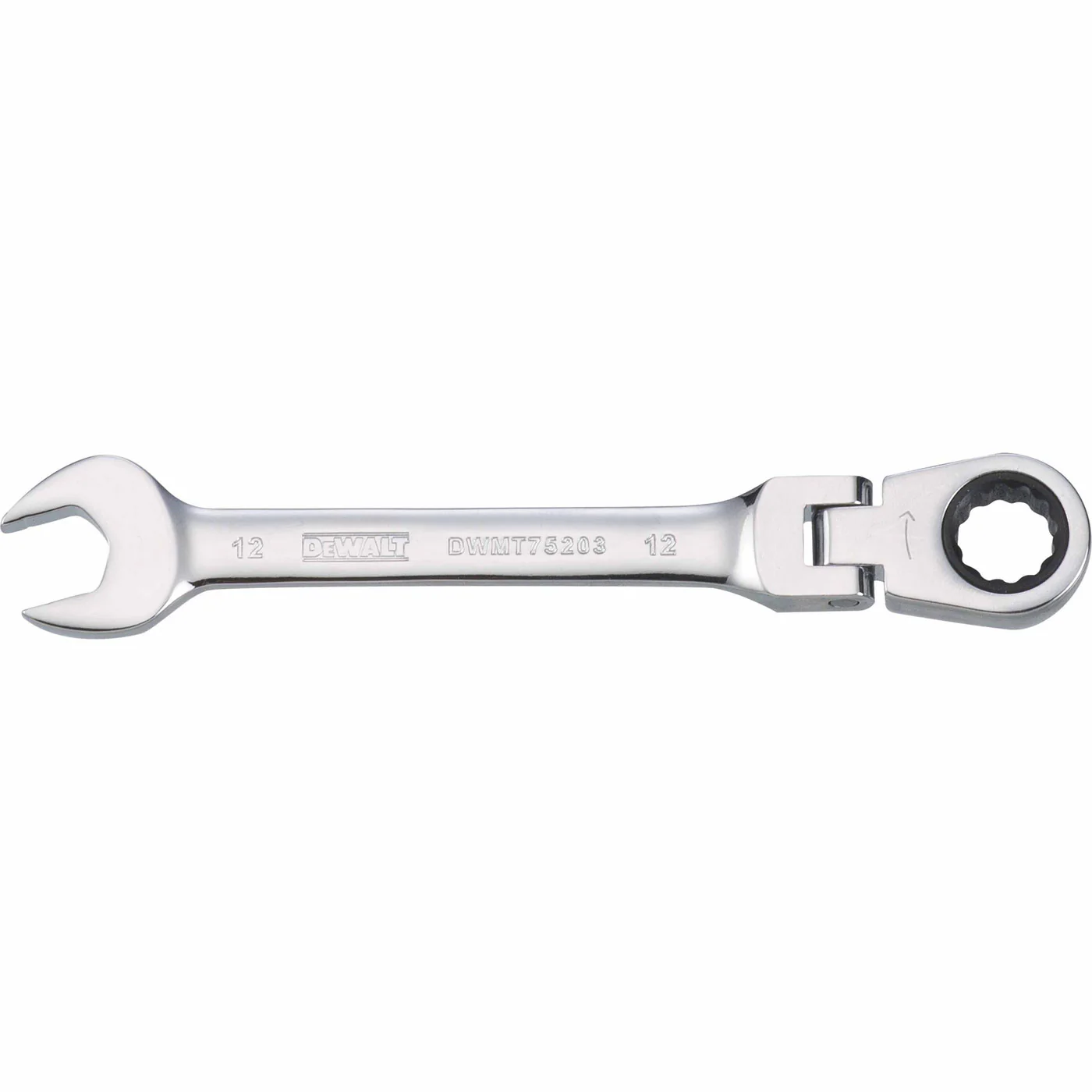 Dewalt DWMT75203OSP Mechanics Flat Head Ratcheting Combination Wrench 12 MM - Moutools