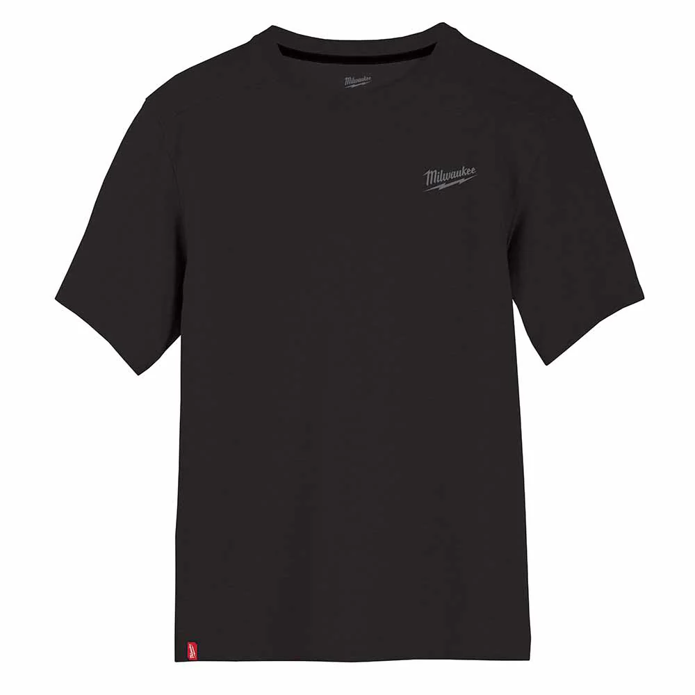 Milwaukee 603B Hybrid Work Tee - Short Sleeve - Black - Moutools