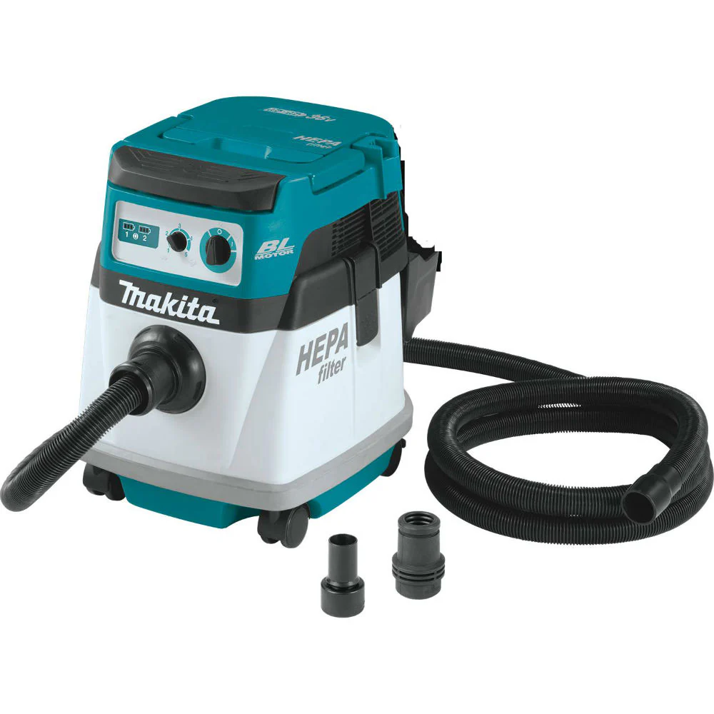 Makita XCV15ZX 18V Brushless Cordless 4 Gal HEPA Filter Dry Dust Extractor - Moutools