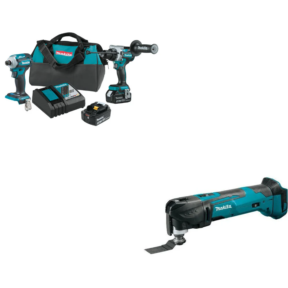 Makita XT288T 18V LXT® Li-Ion 2-Pc. Combo Kit W/ FREE XMT03Z 18V LXT Multi-Tool - Moutools