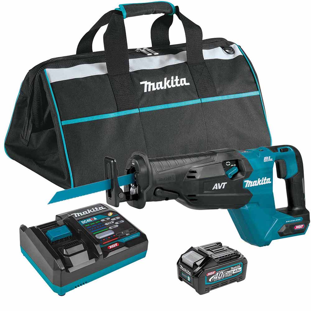 Makita GRJ02M1 40V max XGT Brushless Cordless AVT Orbital Reciprocating Saw Kit (4.0Ah) - Moutools