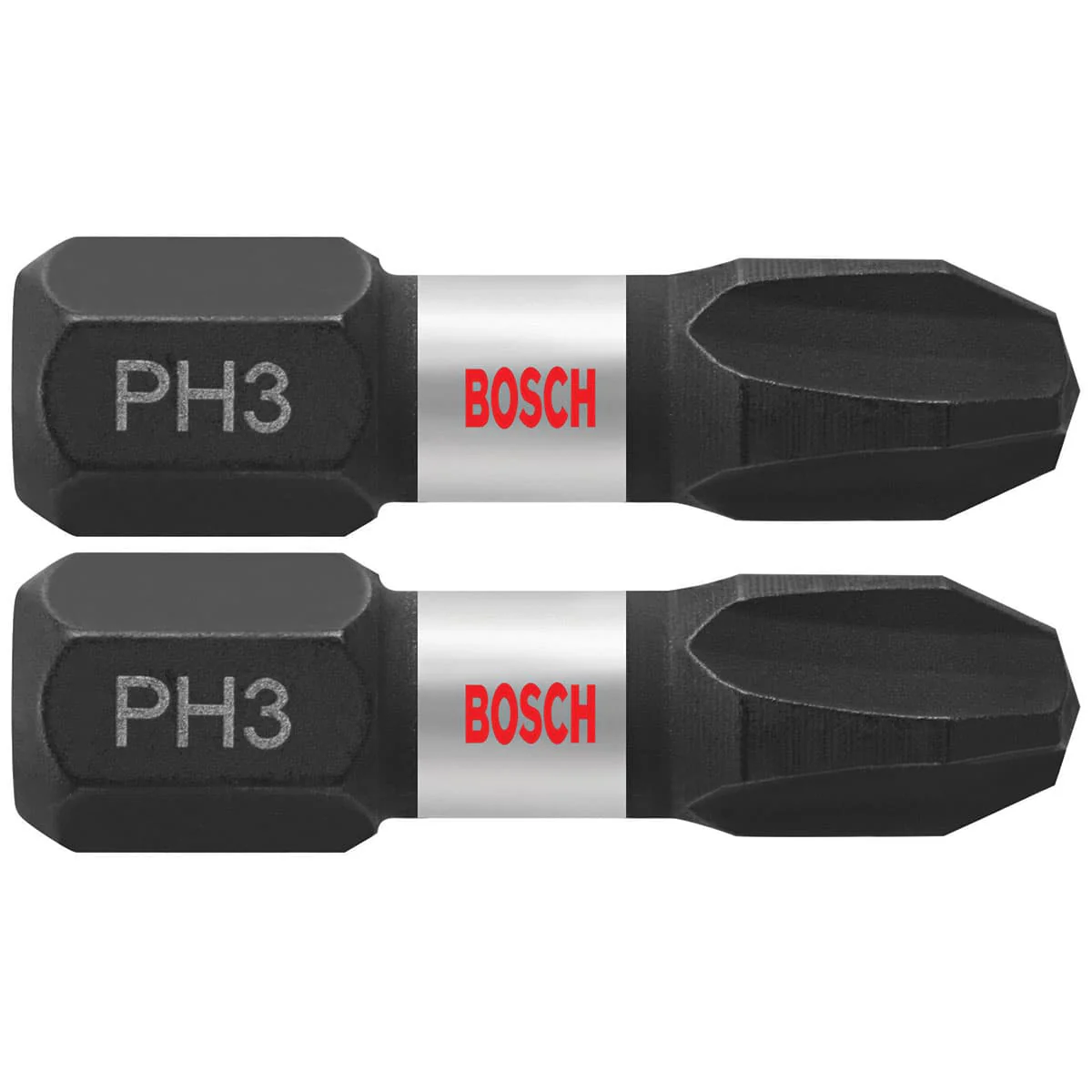 Bosch ITPH3102 2 pc. Impact Tough 1 In. Phillips #3 Insert Bits - Moutools