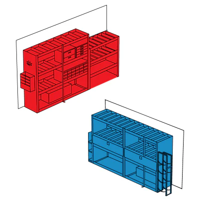 Weather Guard 600-3022 Plumber/HVAC Cube Van Package - Moutools