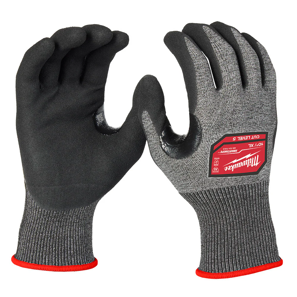 Milwaukee 48-73-7153E Cut Level 5 High-Dexterity Nitrile Dipped Gloves - XL (Pack of 144) - Moutools