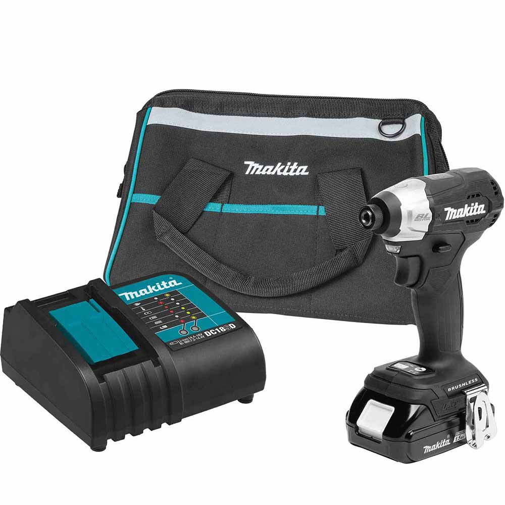 Makita XDT18SY1B 18V LXT Lithium‑Ion Sub‑Compact Brushless Cordless Impact Driver Kit (1.5Ah) - Moutools