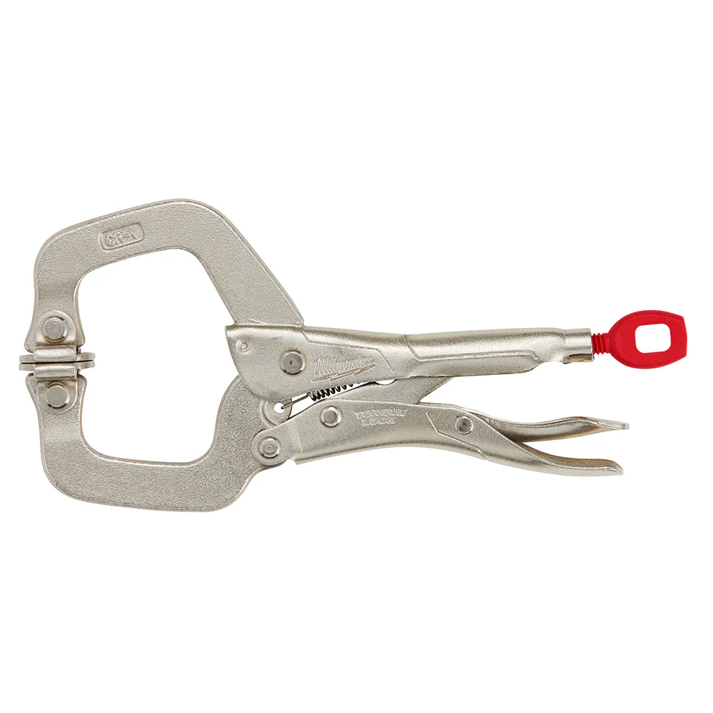 Milwaukee 48-22-3522 6 INCH TORQUE LOCK LOCKING C-CLAMP WITH SWIVEL JAWS - Moutools