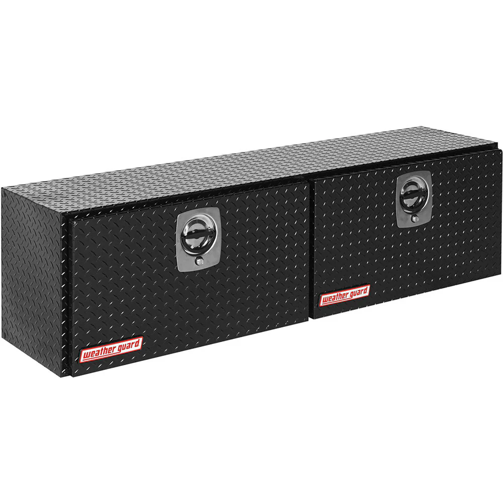 WeatherGuard 365-5-02 Gloss Black Aluminum Super Hi-Side Box, 10.8 Cu. Ft. - Moutools