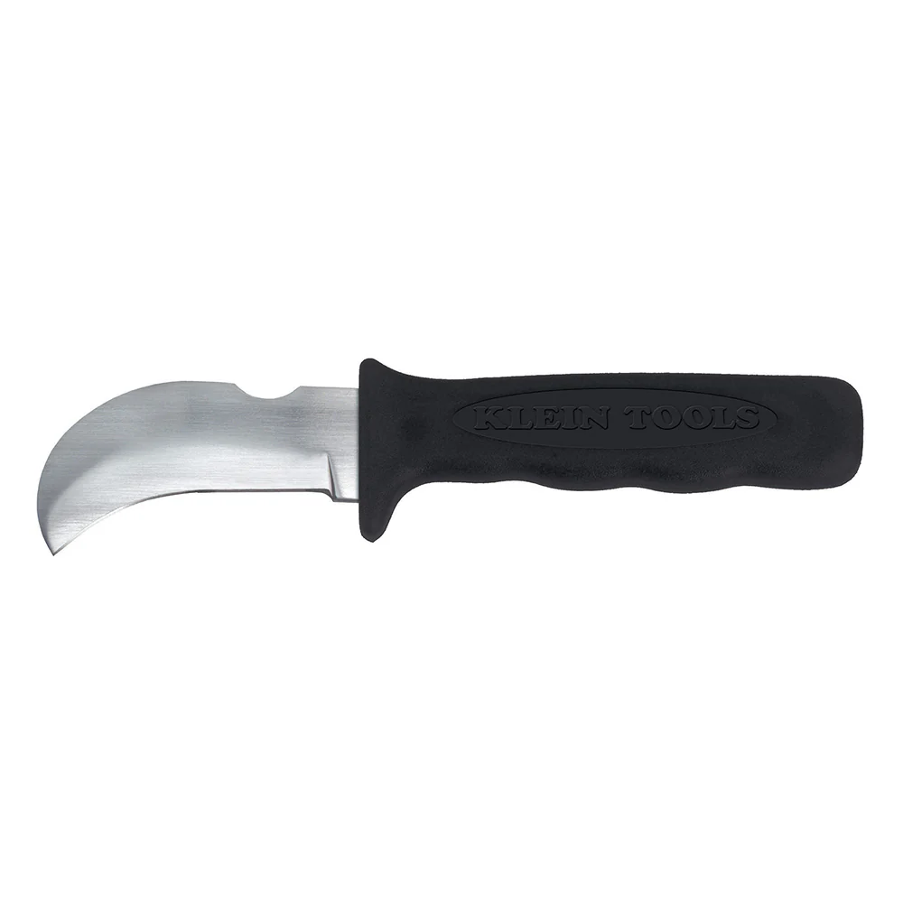 Klein Tools 1570-3LR Lineman's Skinning Knife with Hook Blade and Notch - Moutools