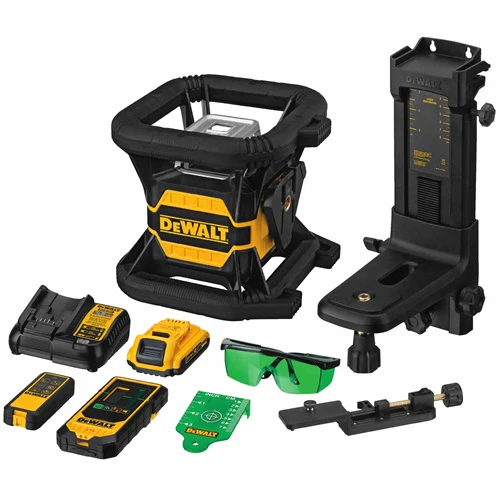Dewalt DW080LGS 20V MAX Tool Connect Green Tough Rotary Laser - Moutools