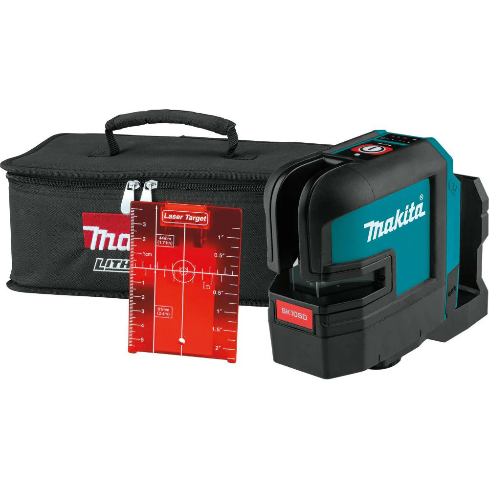 Makita SK105DZ 12V Max CXT Self-Leveling Cross-Line Red Beam Laser - Moutools