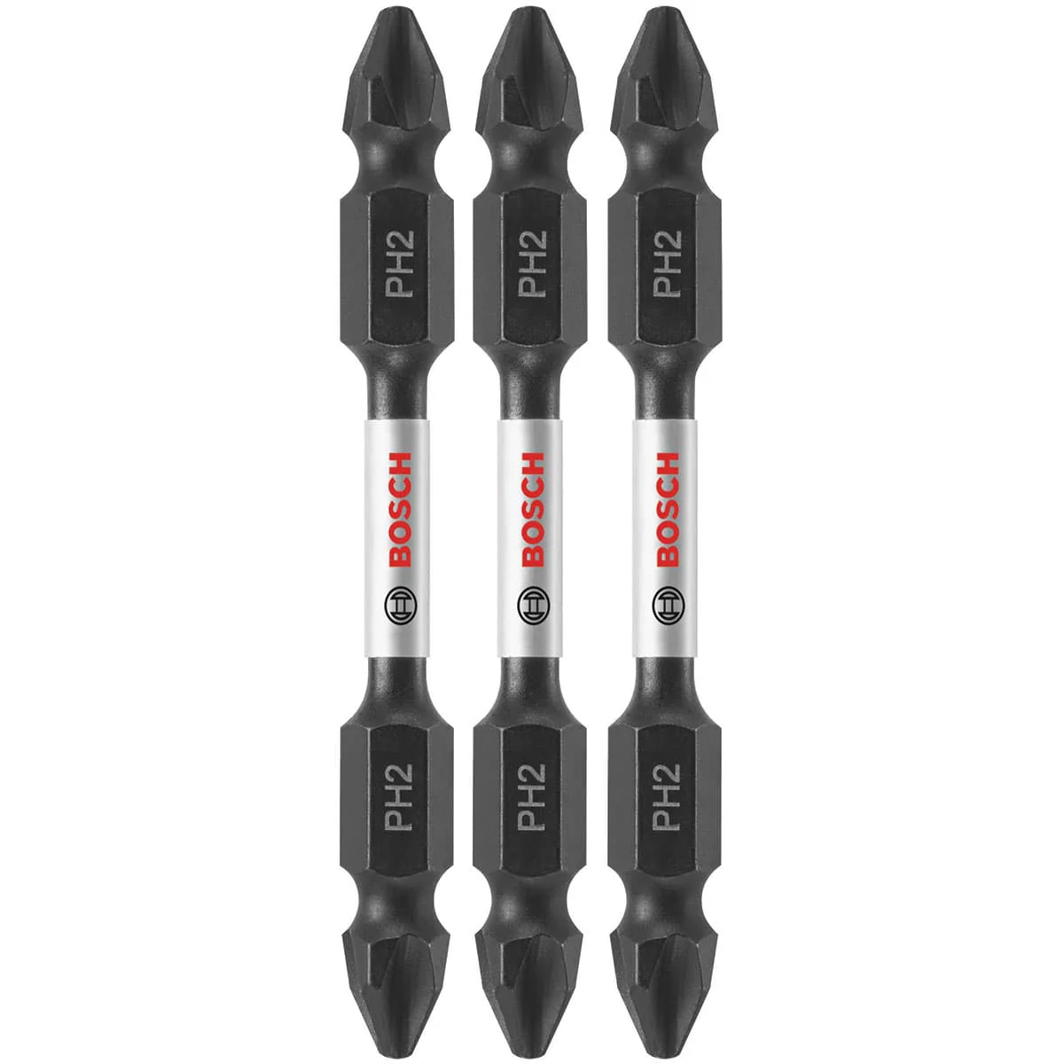 Bosch ITDEPH22503 3 pc. Impact Tough 2.5 In. Phillips #2 Double-Ended Bits - Moutools