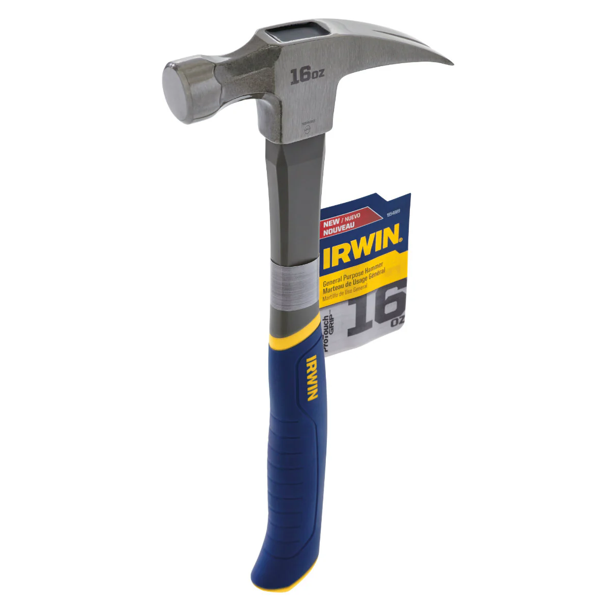 Irwin 1954889 16 oz Fiberglass General Purpose Hammer - Moutools