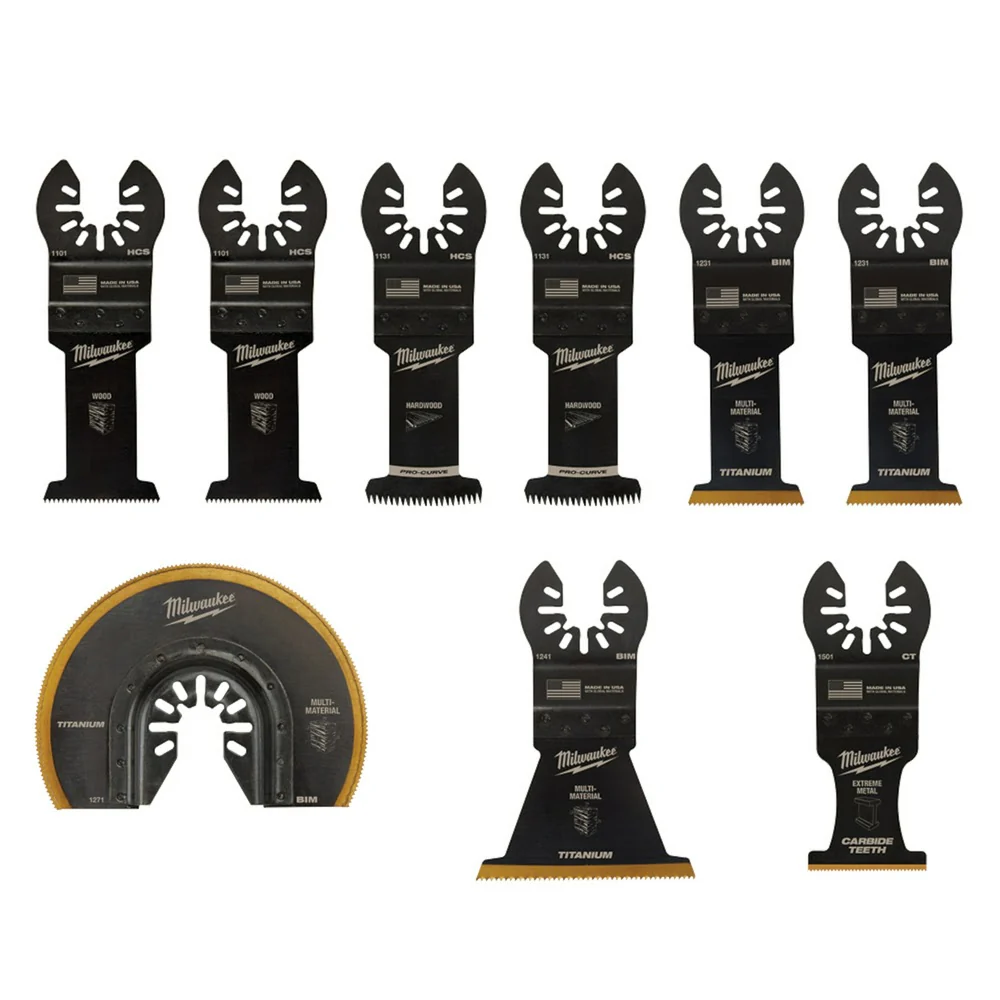 Milwaukee 49-10-9113 Milwaukee® OPEN-LOK™ 9PC MULTI-TOOL BLADE KIT - Moutools