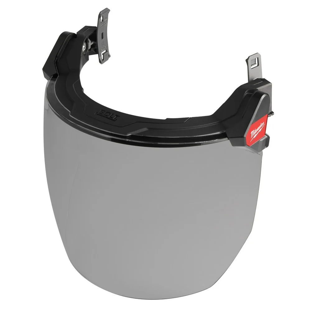 Milwaukee 48-73-1425 BOLT Full Face Shield - Gray Dual Coat Lens (Compatible with Milwaukee Safety Helmets & Hard Hats) - Moutools