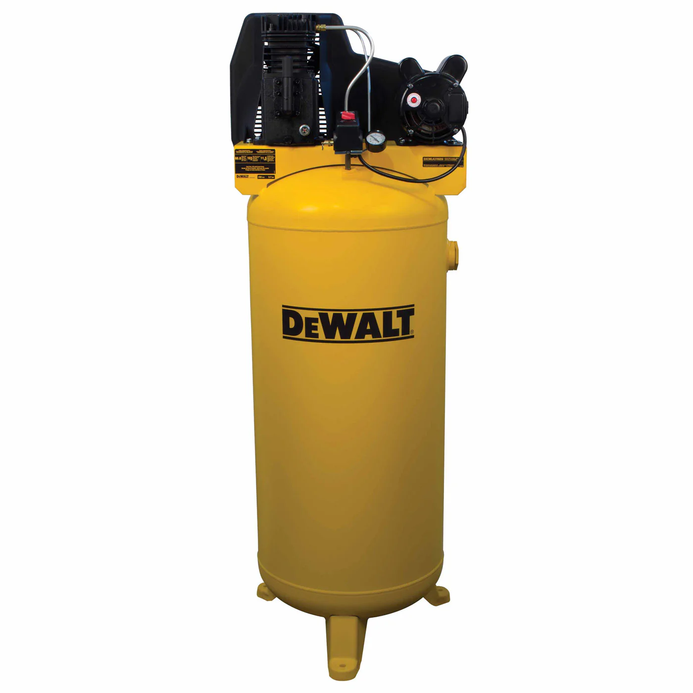 Dewalt DXCMLA3706056 60 Gallon Cast Iron Oil Lubricated Air Compressor with Belt Drive - Moutools