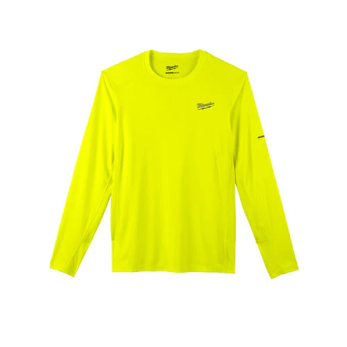 Milwaukee 415HV-2X WORKSKIN Lightweight Performance LS Shirt, Hi Vis, 2X - Moutools