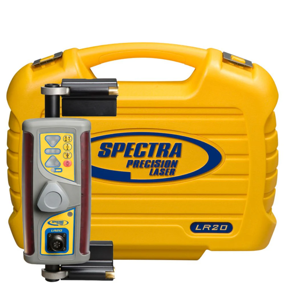 Spectra LR20-1 Compact Laser Receiver with Holding Clamps and Magnetic Mount - Moutools