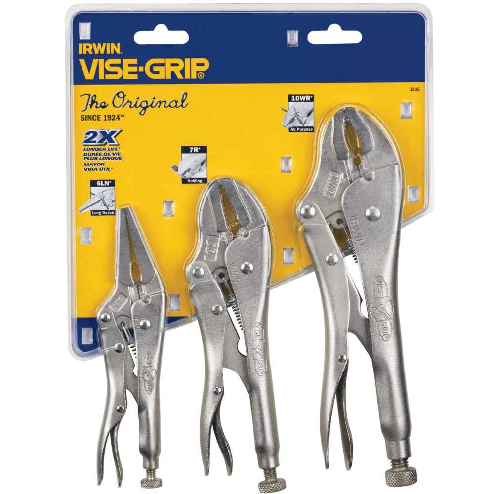 Vise-Grip 323S 3 Pc. Original Locking Plie 10WR,7R,6LN - Moutools