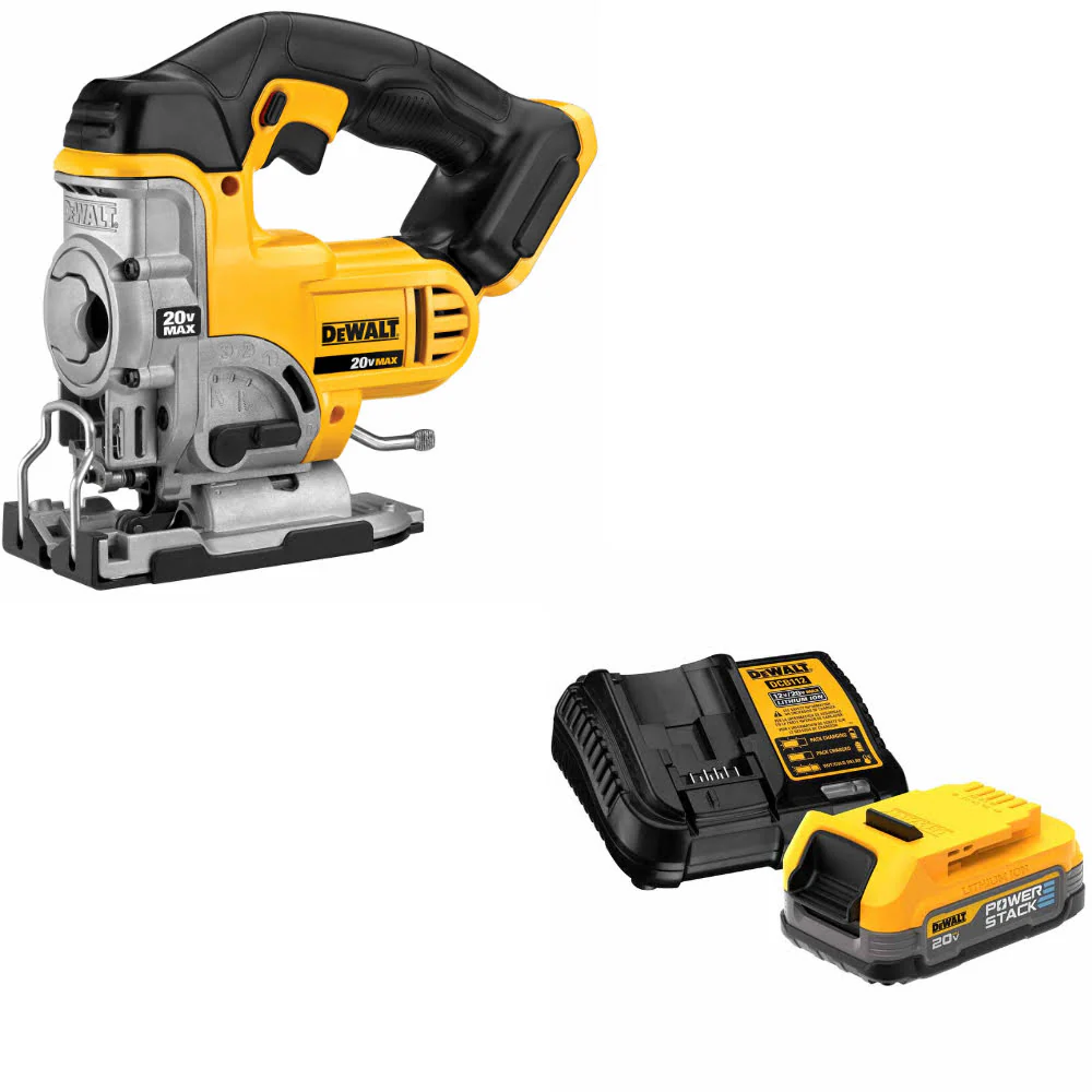 DeWalt DCS331B 20V MAX Jig Saw, Bare W/ FREE DeWalt DCBP034C 20V MAX Starter Kit - Moutools