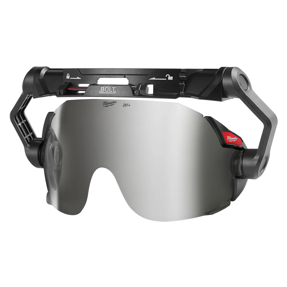 Milwaukee 48-73-1419 BOLT Eye Visor - Mirrored Dual Coat Lens (Compatible with Milwaukee BOLT Safety Helmets & BOLT Hard Hats) - Moutools