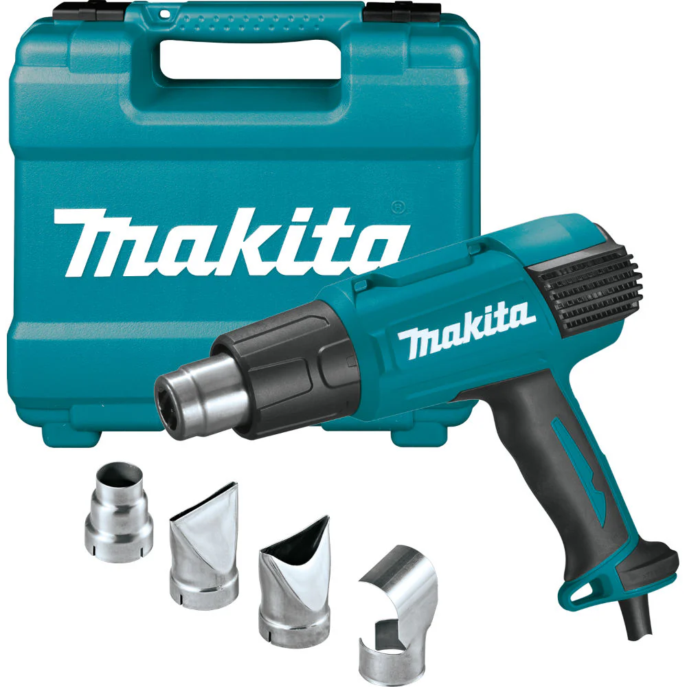 Makita HG6530VK Variable Temperature Heat Gun Kit with LCD Digital Display - Moutools