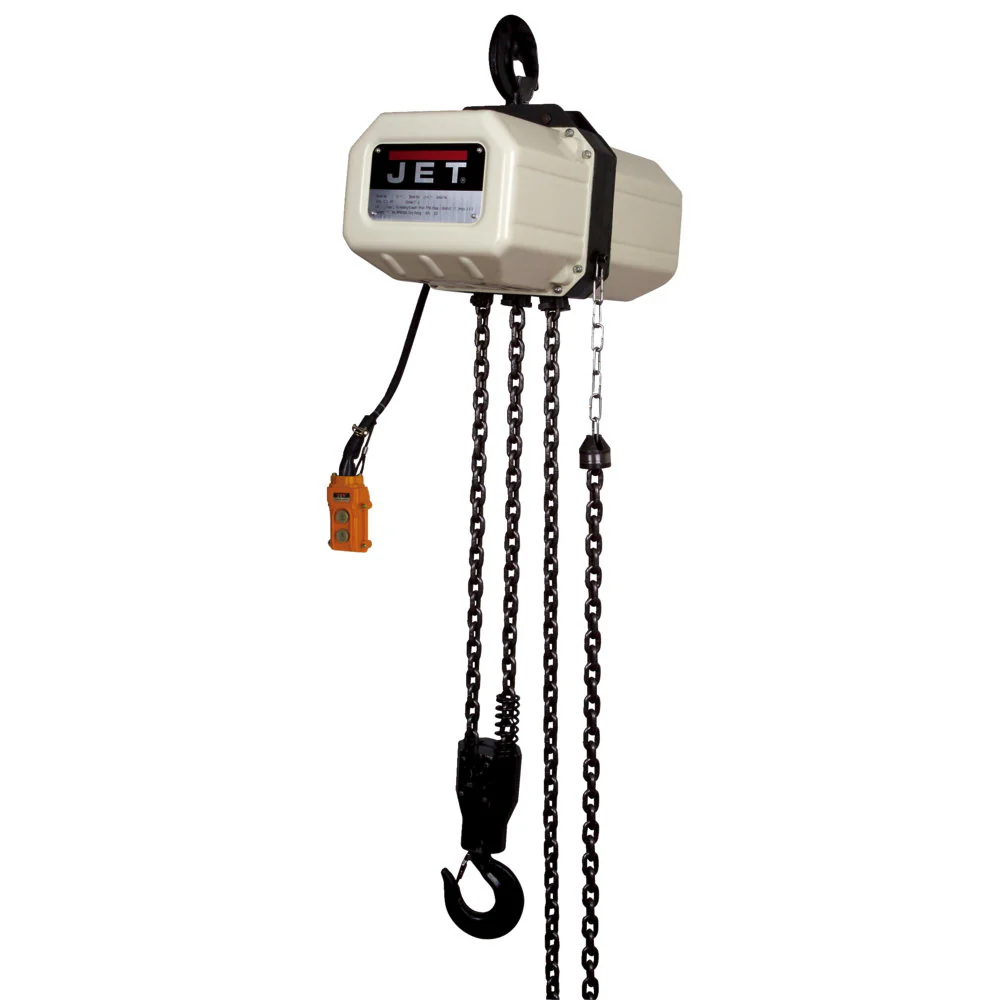 Jet JT9-530200 5SS-3C-20, 5-Ton Electric Chain Hoist 3-Phase 20' lift - Moutools