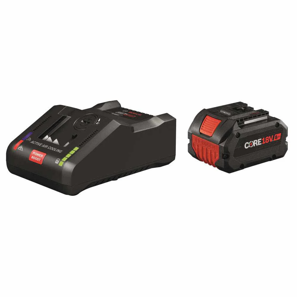Bosch GXS18V-16N14 CORE18V Starter Kit - (1) 8 Ah High Power Battery & Turbo Charger - Moutools