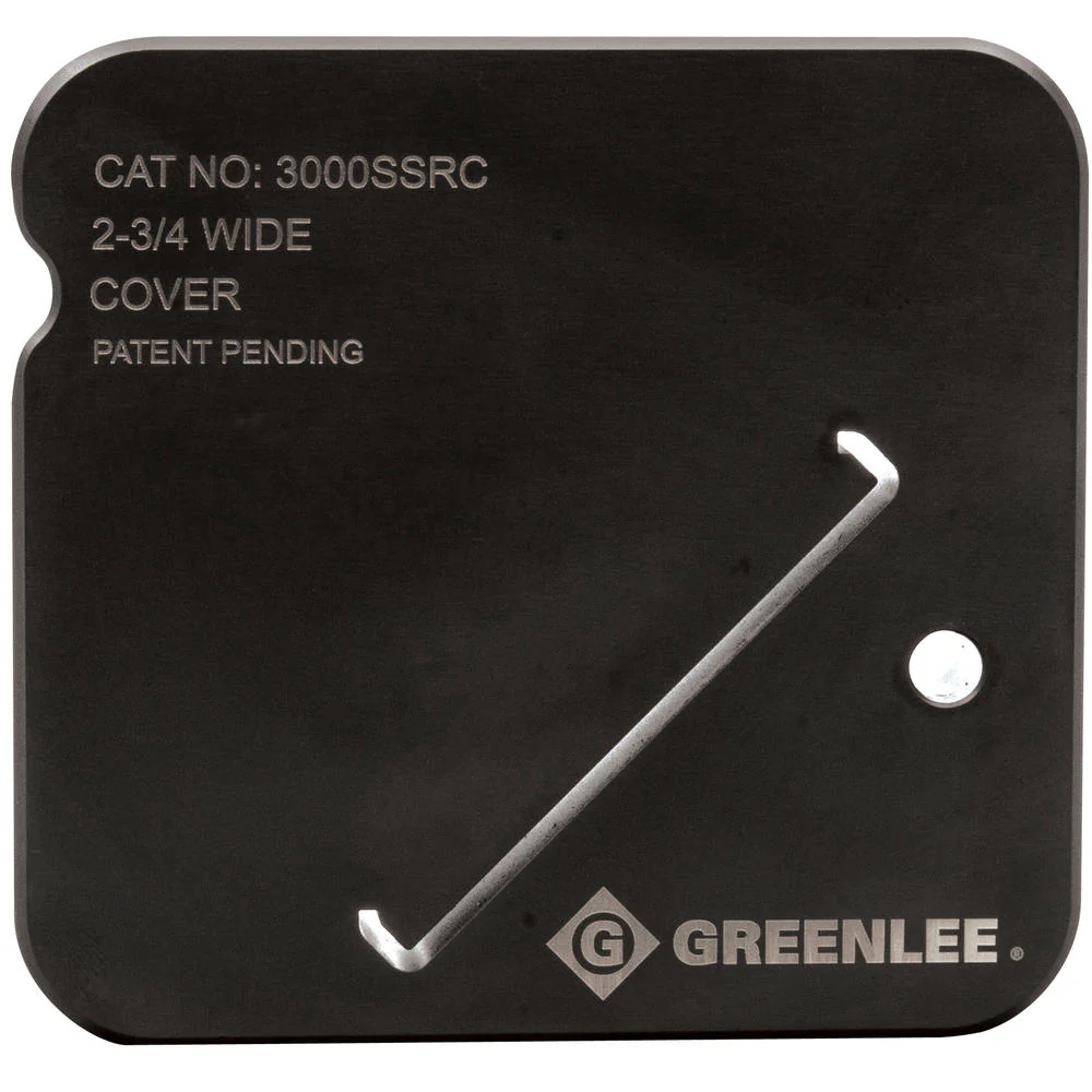 Greenlee 3000SSRC 2-3/4 Raceway Cover Die Set, Legrand 3000 Series - Moutools