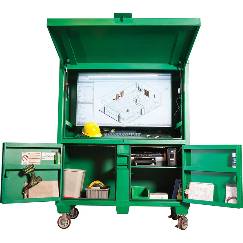 Greenlee 7060-CFO Compact Field Office Storage Box, Green - Moutools