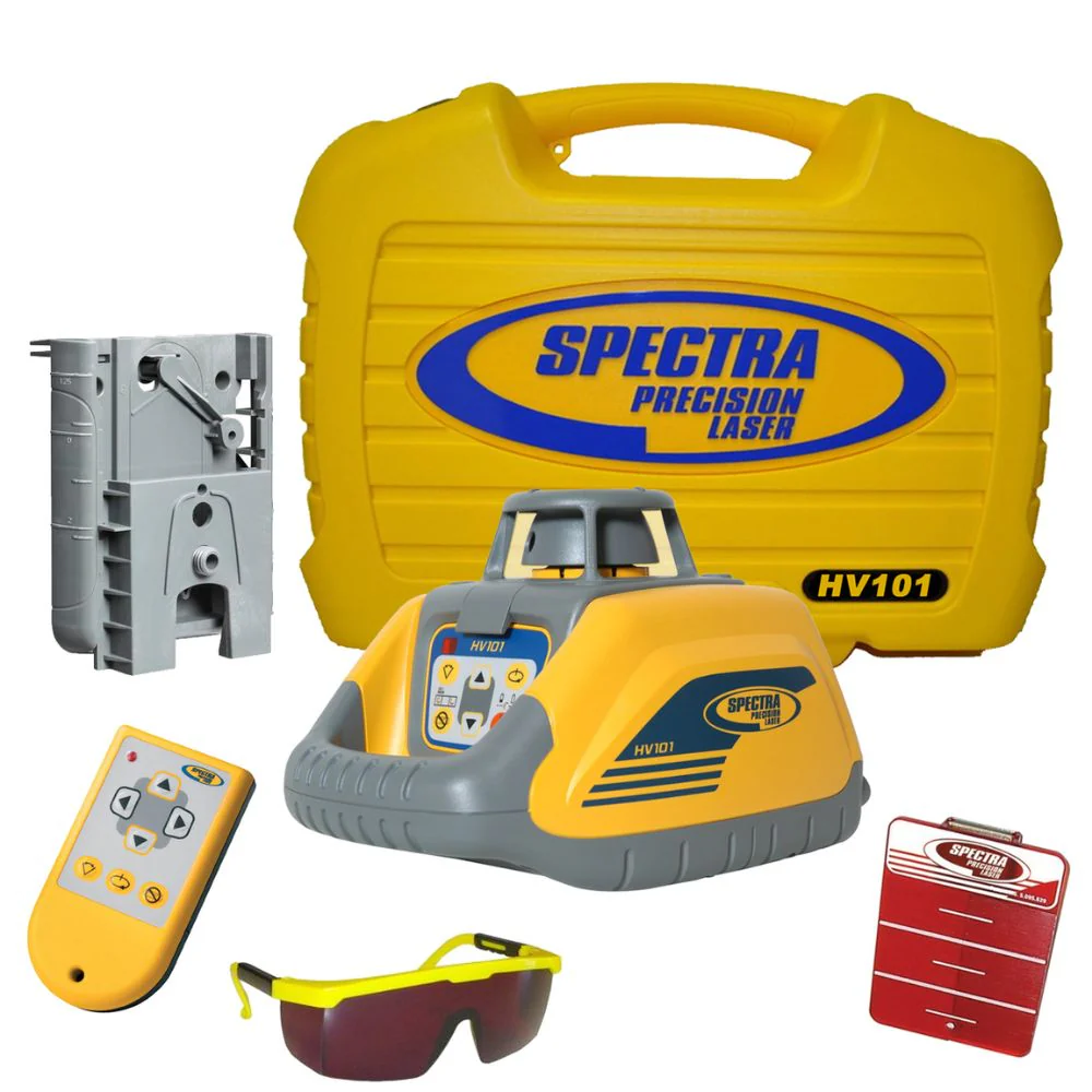 Spectra HV101 Horizontal / Vertical Laser Interior Starter Package with Wall Mount - Moutools