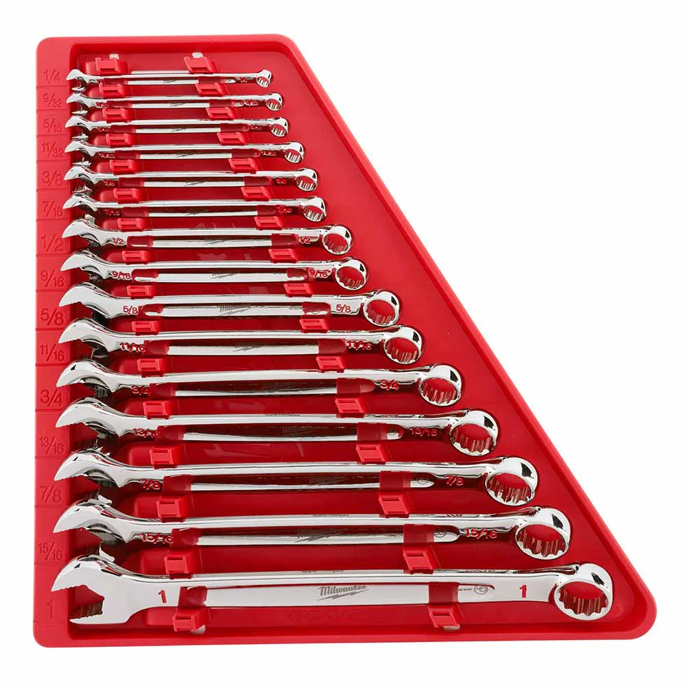 Milwaukee 48-22-9415 15 Piece Combination Wrench Set - SAE - Moutools