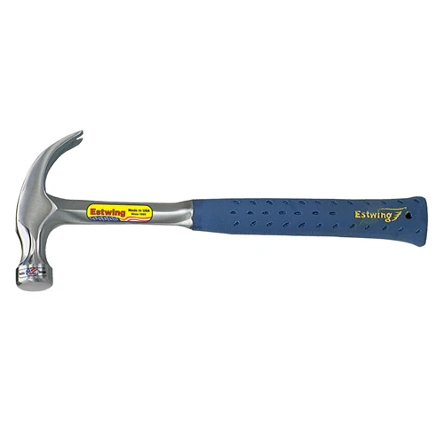 EstWing E3-16C 16 oz Solid steel Curve claw hammer with shock reduction grip - Moutools
