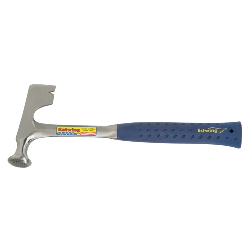 EstWing E3-11 11 oz Solid steel drywall hammer with blue vinyl shock reduction grip - Moutools