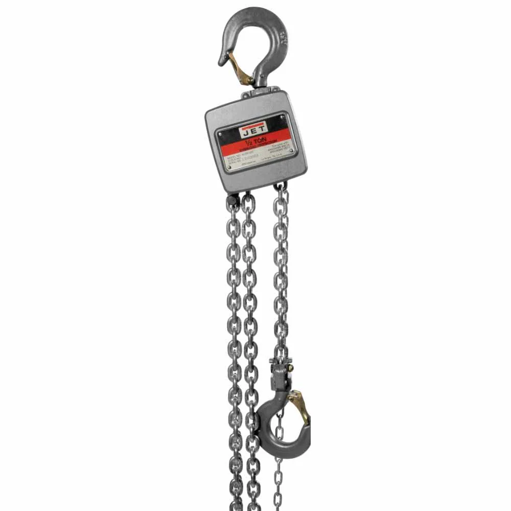 Jet JT9-133053 AL100-050-20 1/2 Ton Hand Chain Hoist with 20' of Lift - Moutools