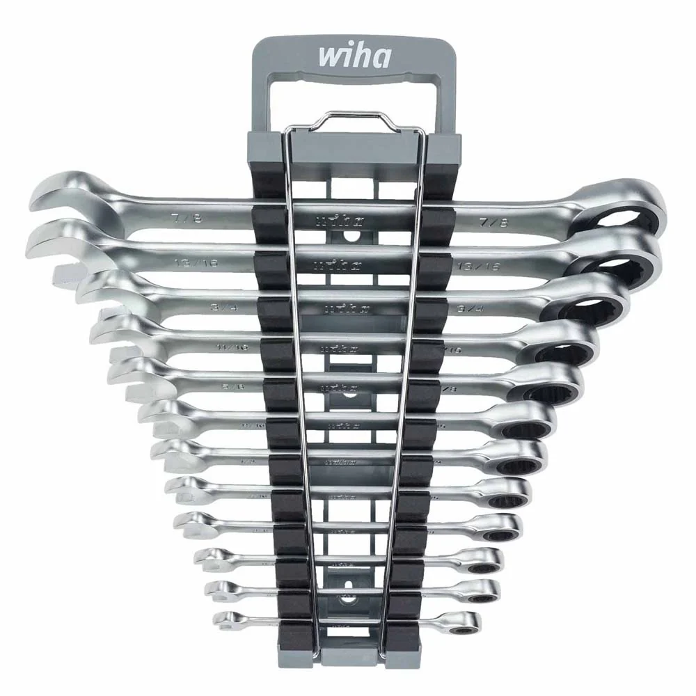 Wiha 30394 12 Piece Combination Ratchet Wrench Set - SAE - Moutools
