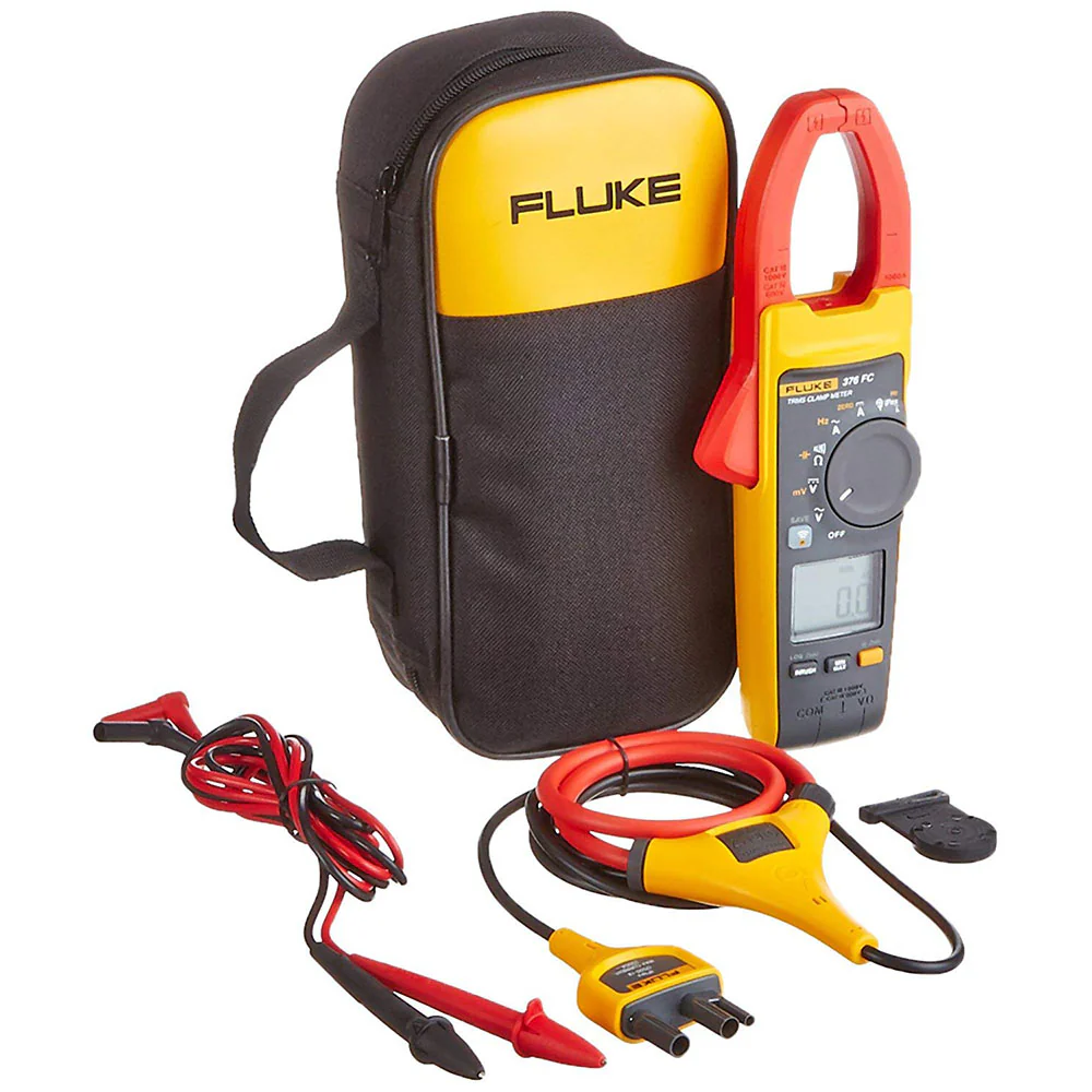 Fluke 4695861 376 FC True-RMS AC/DC Clamp Meter with iFlex and Fluke Connect Measurements - Moutools