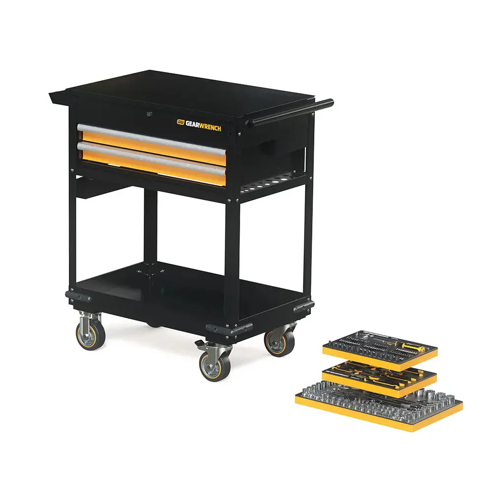 GearWrench MEGAMOD194 194 Piece MEGAMOD Mechanics Tool Set in Modular Foam Trays with Storage Unit - Moutools
