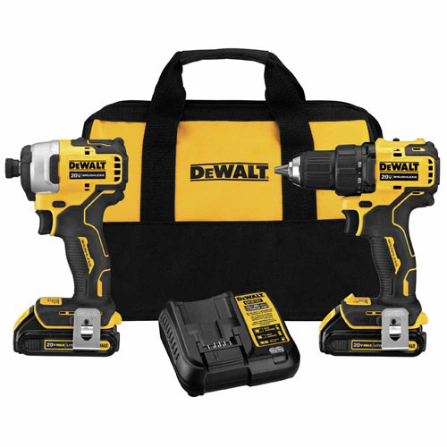 DeWalt DCK278C2 ATOMIC 20V MAX* Compact Brushless Drill/Impact Driver Kit - Moutools