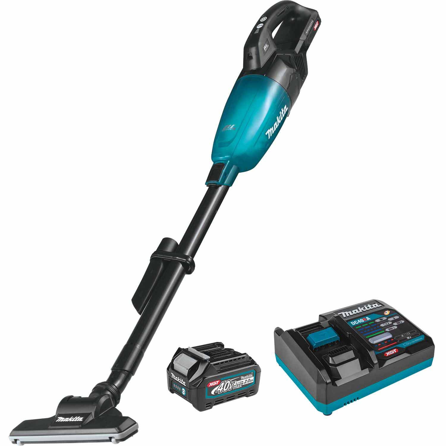 Makita GLC01R1 40V max XGT 4-Speed HEPA Filter Compact Vacuum Kit (2.5Ah) - Moutools