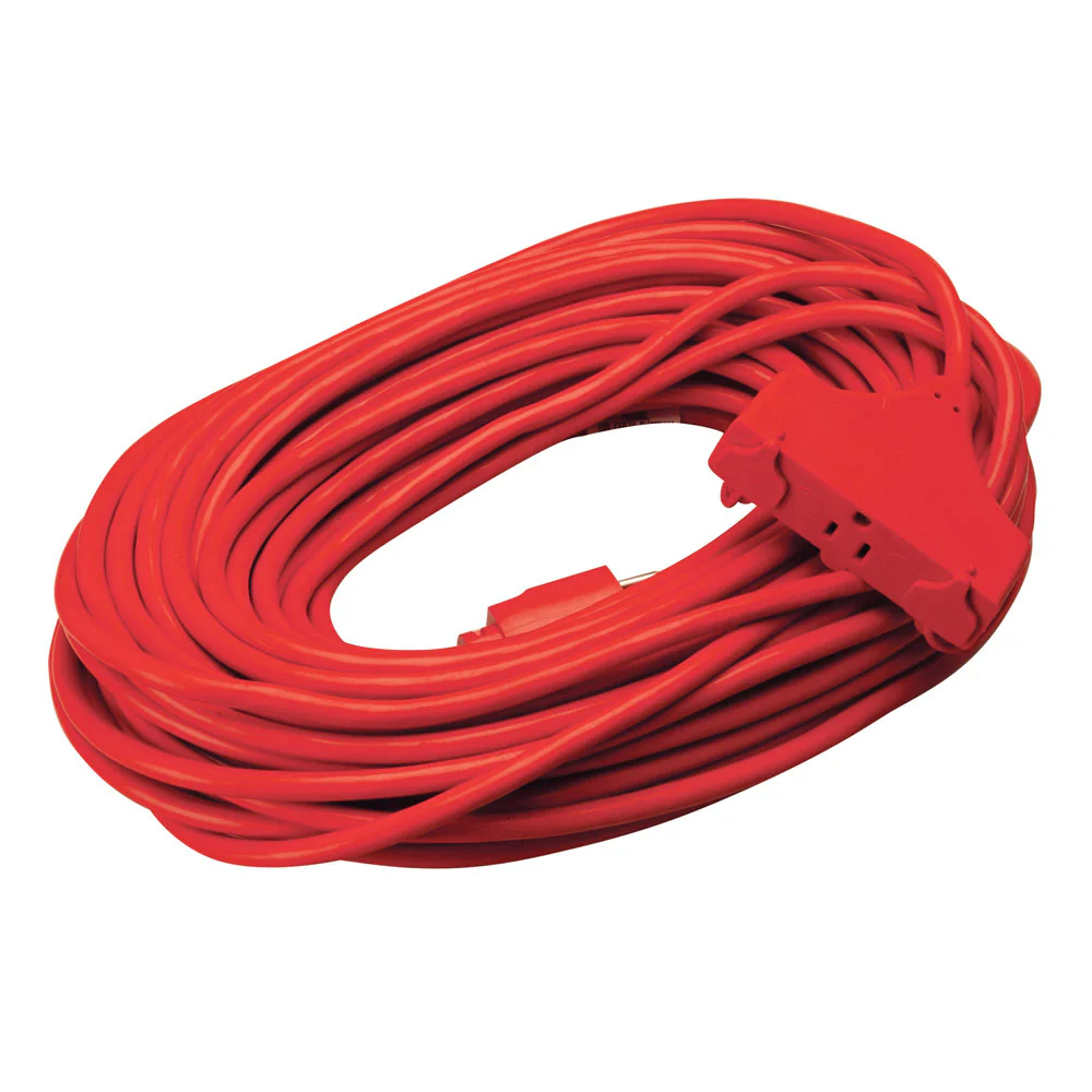 Southwire 4219SW8804 100' SJTW 14/3 Three-Way Power Block (Red) - Moutools