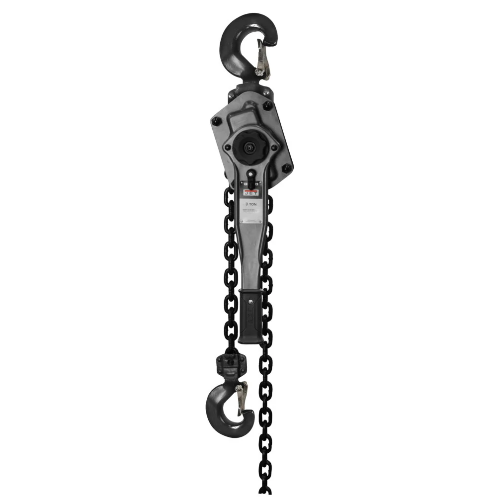 Jet JT9-287800 JLP-300A-5SH 3T Lever Hoist 5' Lift, Ship Hooks - Moutools