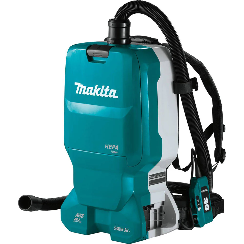 Makita XCV18ZX 18V X2 LXT 1.6 Gallon Backpack Dry Dust Extractor,Tool Only - Moutools