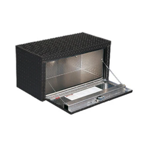 Weather Guard 622-5 Black Aluminum Rotary Style 2-Position Underbed Storage Box, 2.4 cu ft - Moutools