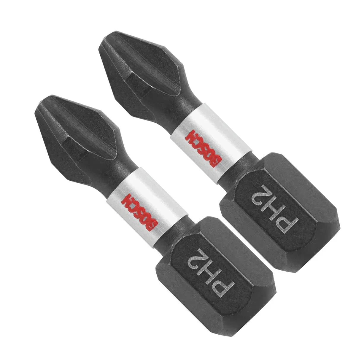 Bosch ITPH2102 2 pc. Impact Tough 1 In. Phillips #2 Insert Bits - Moutools